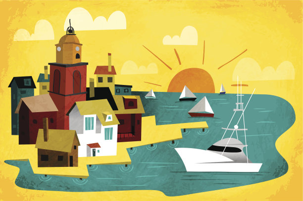 港口城市图片下载