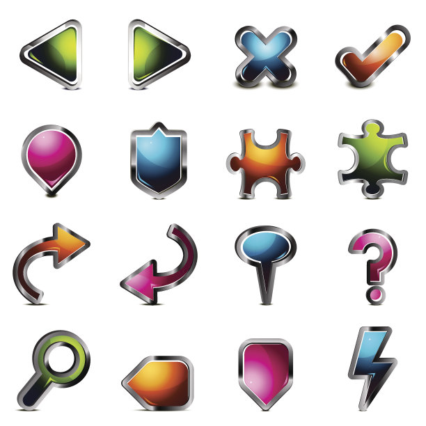 闪亮的图标集图片下载