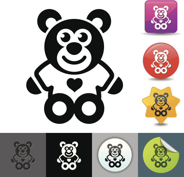泰迪熊图标 | solicosi系列图片下载