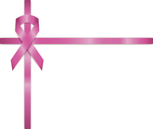 粉红丝带的横幅图片下载