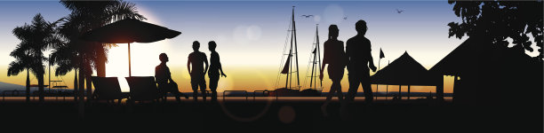 海滩和度假胜地图片下载