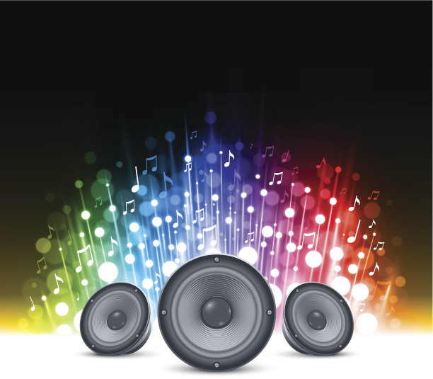 闪闪发光的音乐背景图片下载