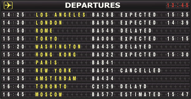 到达离开董事会图片下载