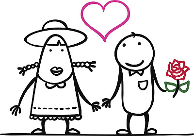 卡通人物恋爱了图片下载