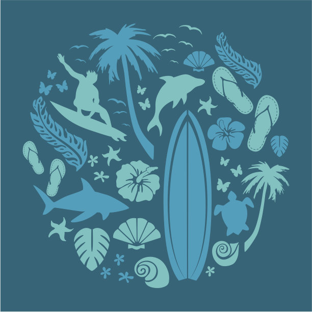 海浪和海洋组成图片下载