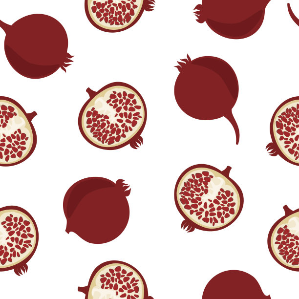 无缝背景与石榴图片下载