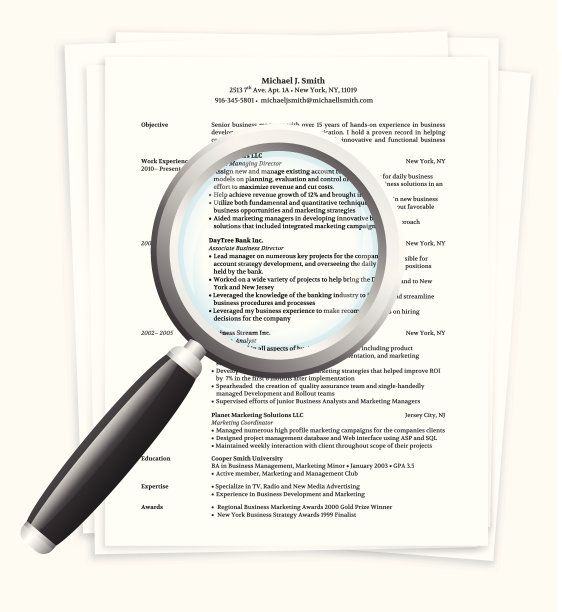 用放大镜看简历图片下载