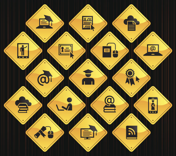 黄色路标-在线教育图片下载