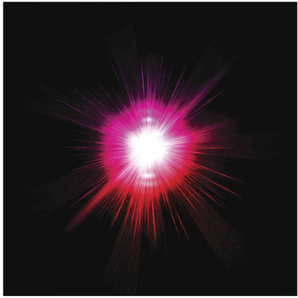 光晕粉色效果。向量图片下载