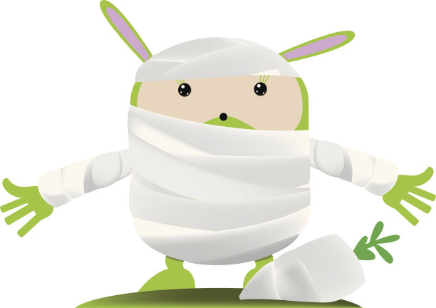 受伤的兔子和胡萝卜图片下载