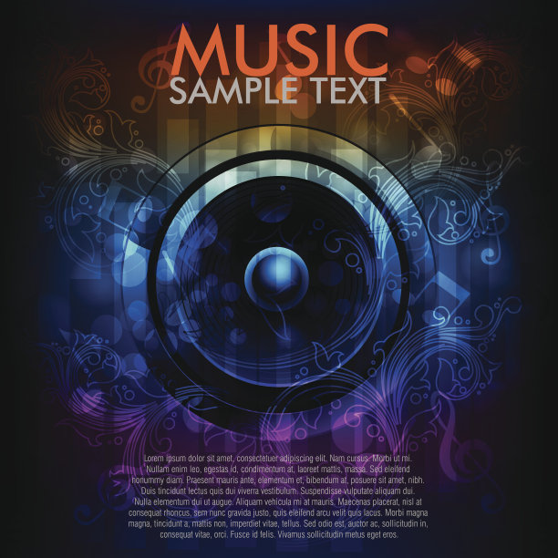 抽象的音乐背景图片下载