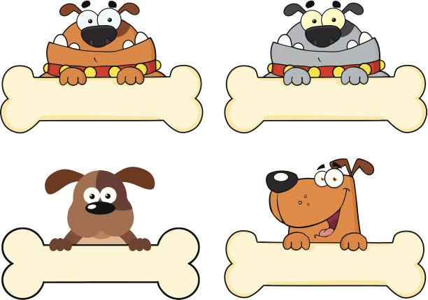 骨旗上的狗图片下载