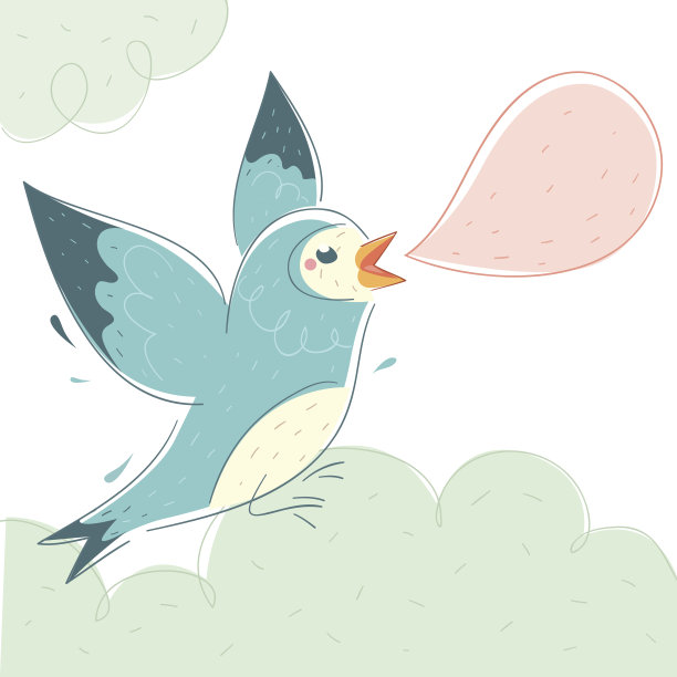 蓝色的鸟图片下载