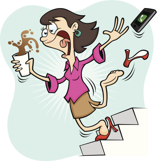 不健康和安全——楼梯可能是危险的图片下载