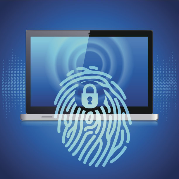 指纹扫描的笔记本电脑图片下载