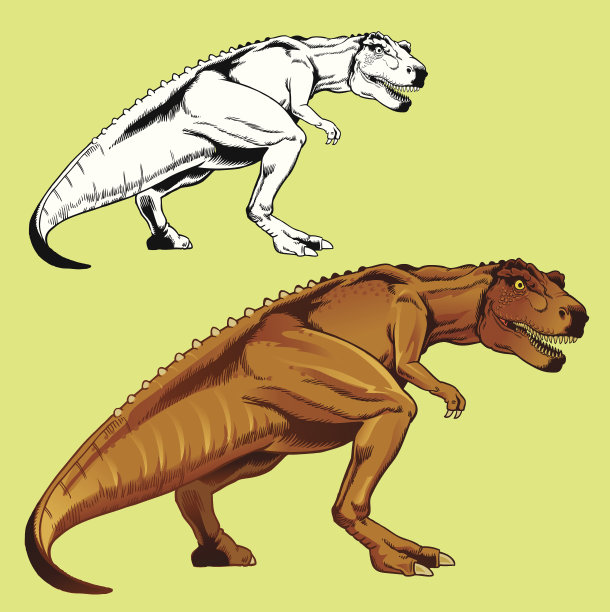 手绘霸王龙图片下载