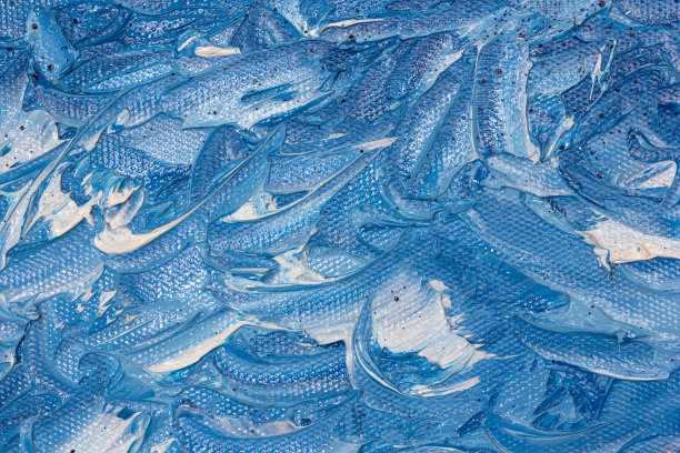 蓝色油画背景图片下载