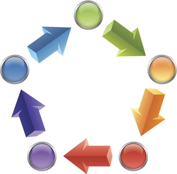 五个步骤的箭图片下载