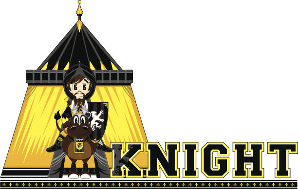 骑士对马学习字母K图片下载