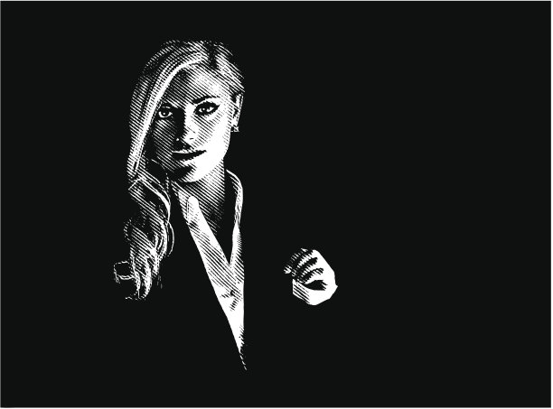 雕刻。优雅的女商人图片下载