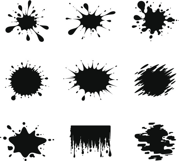 黑色的污点图片下载