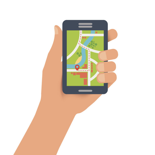 掌上数字设备上地图的图形图像图片下载