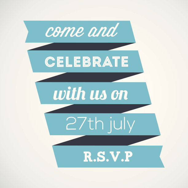 丝带的邀请图片下载