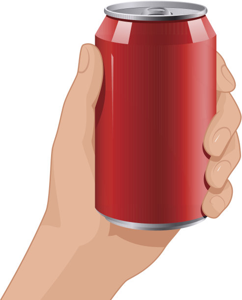铝罐在手图片下载