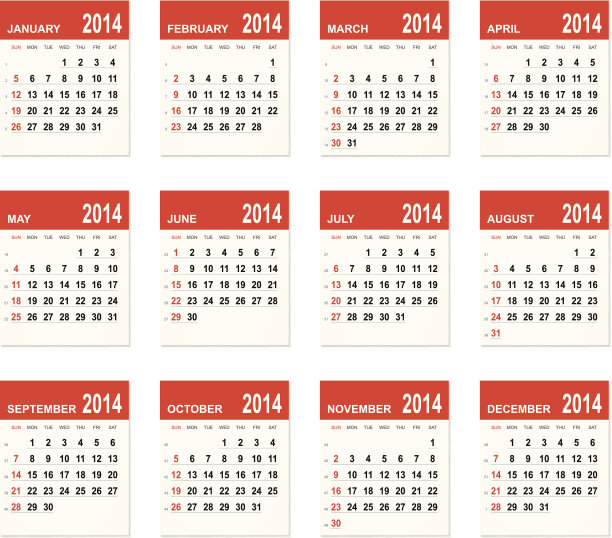 2014年日历图片下载
