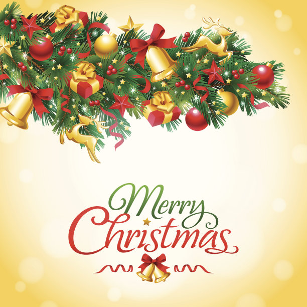 快乐圣诞装饰品图片下载