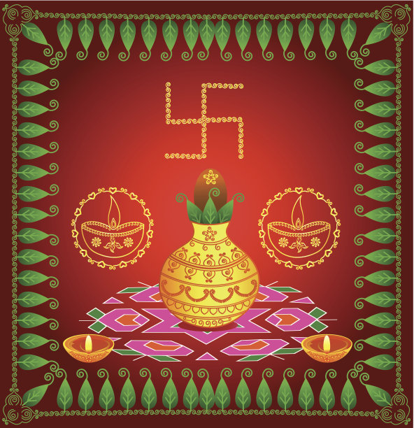 排灯节的问候图片下载