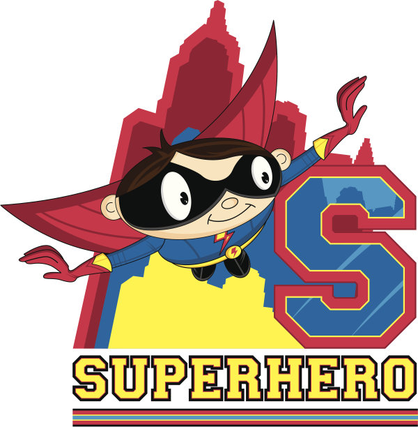 迷你超级英雄学习字母S图片下载