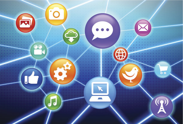 社会交流和技术Web颜色设置图片下载