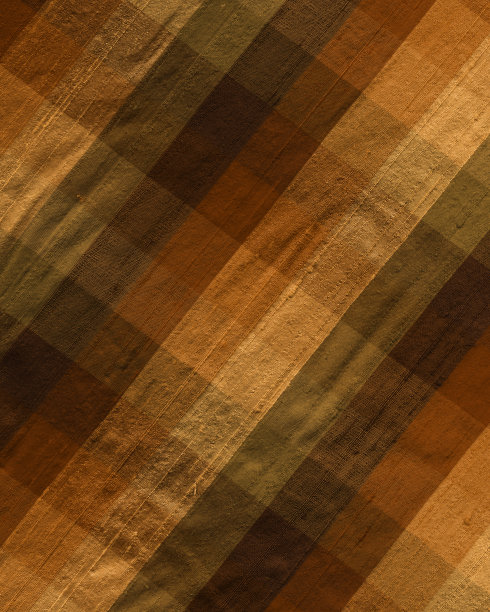 棕色调格子丝织物图片下载