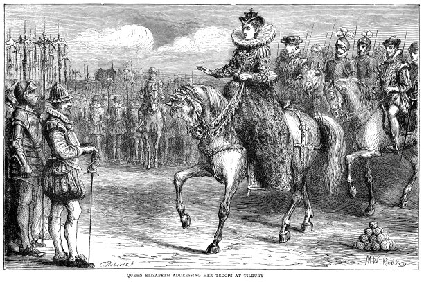 伊丽莎白女王一世在蒂尔伯里图片下载