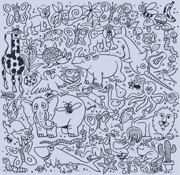 混杂动物园图片下载