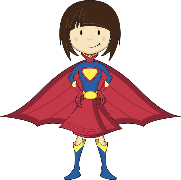 可爱的超人女孩图片下载