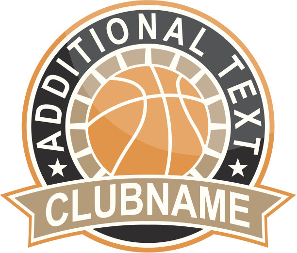 简单的圆形篮球标志图片下载