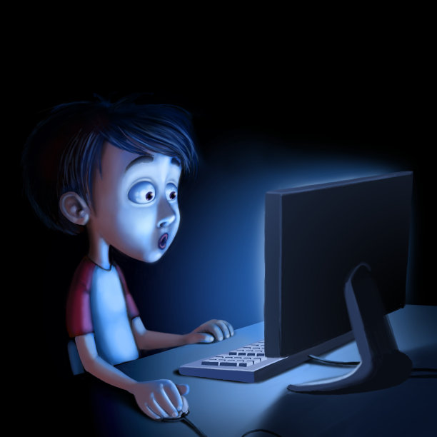 惊讶——蓝色图片下载