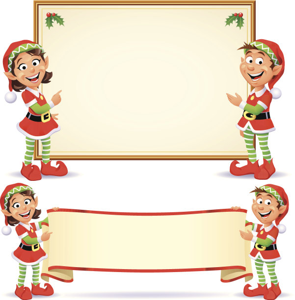 圣诞精灵横幅图片下载