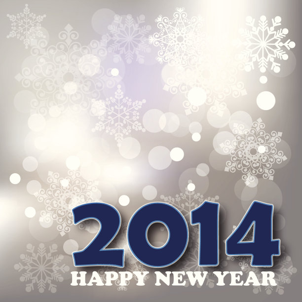 2014，美丽的新年庆祝背景图片下载