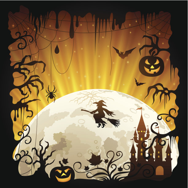 万圣节的框架图片下载