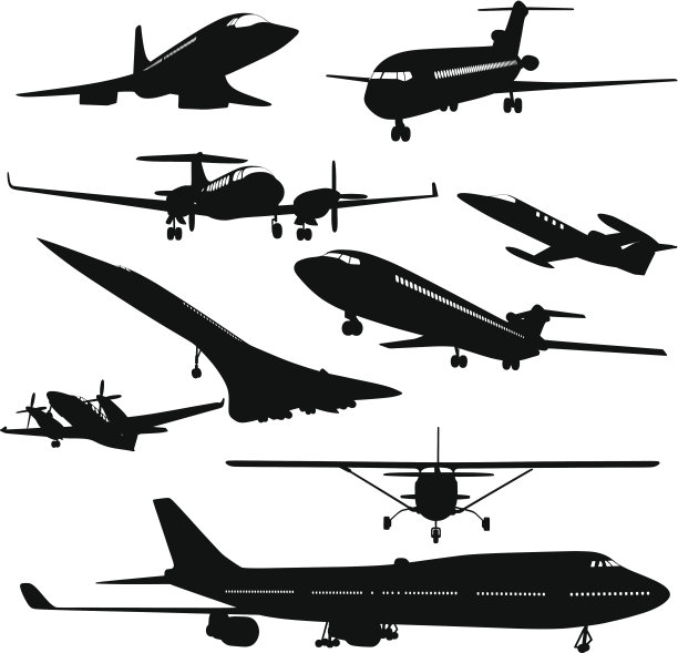 飞机的轮廓图片下载