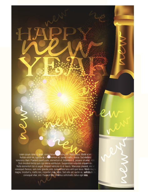 美丽的新年庆祝背景图片下载