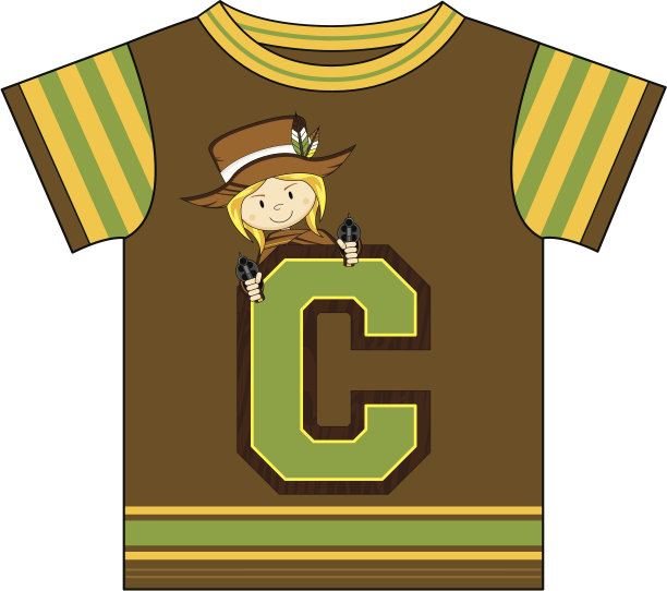 女牛仔设计t恤图片下载