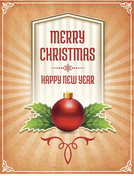 圣诞快乐，新年贺卡快乐图片下载