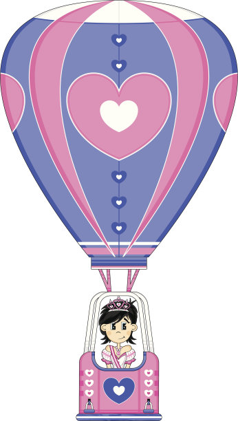 心中的公主热气球图片下载