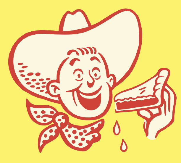 吃馅饼的牛仔图片下载