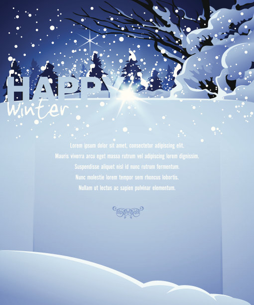 快乐的冬天背景图片下载