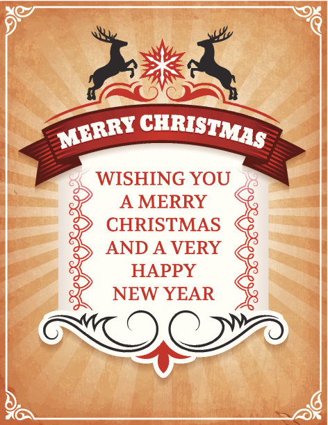 圣诞贺卡快乐图片下载